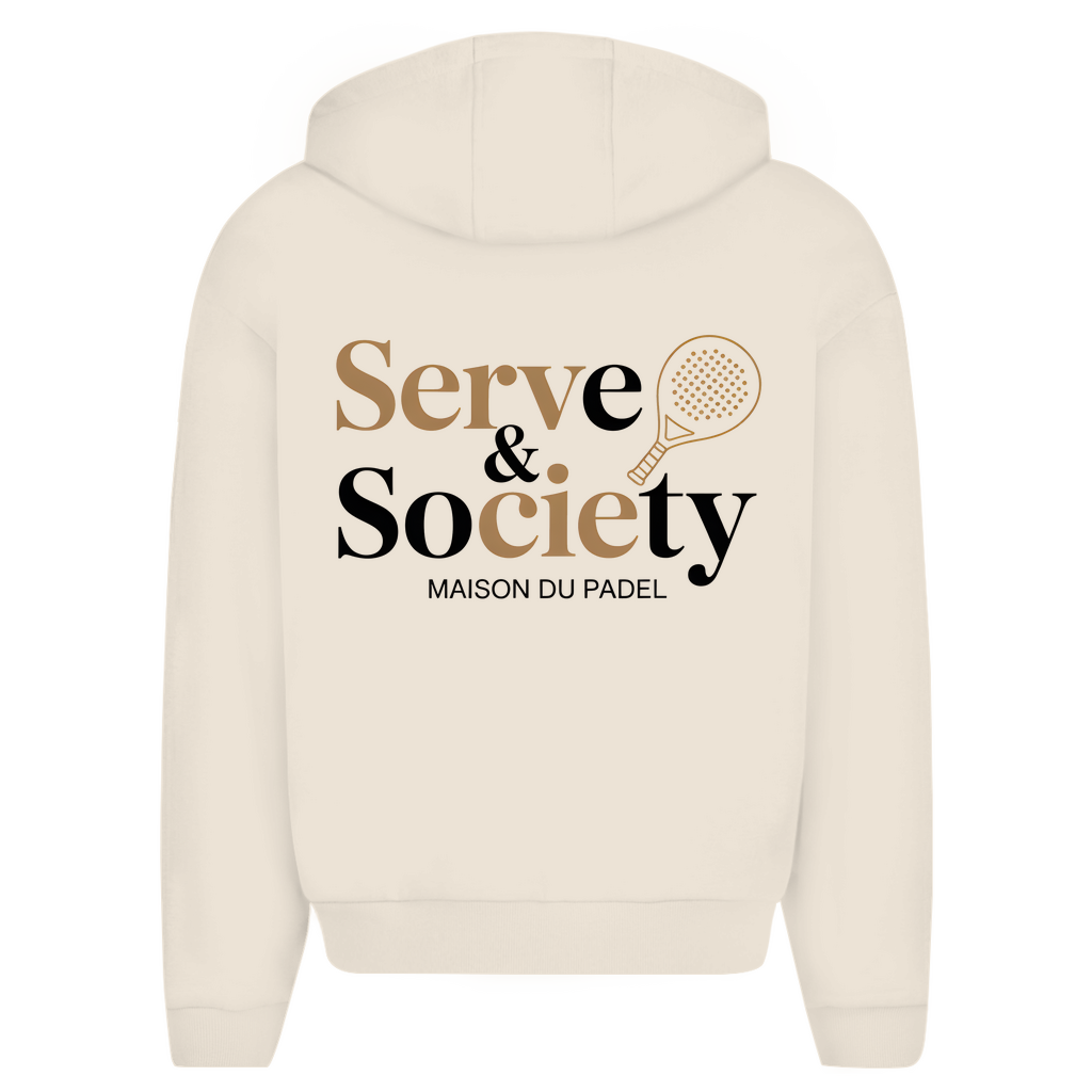 Maison du Padel – Serve & Society Oversized Hoodie backprint