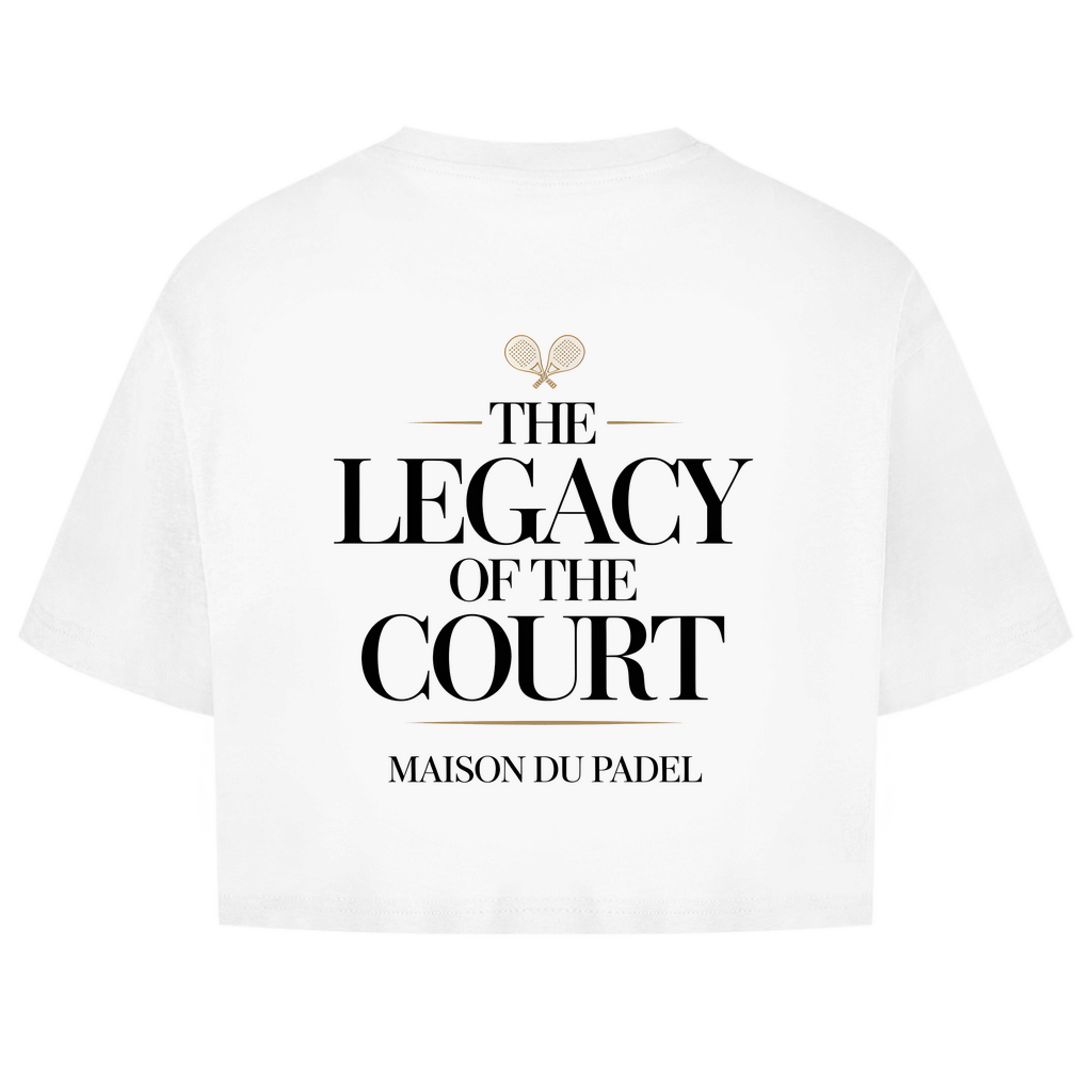 Damen Oversize Crop Top "The Legacy of the Court"