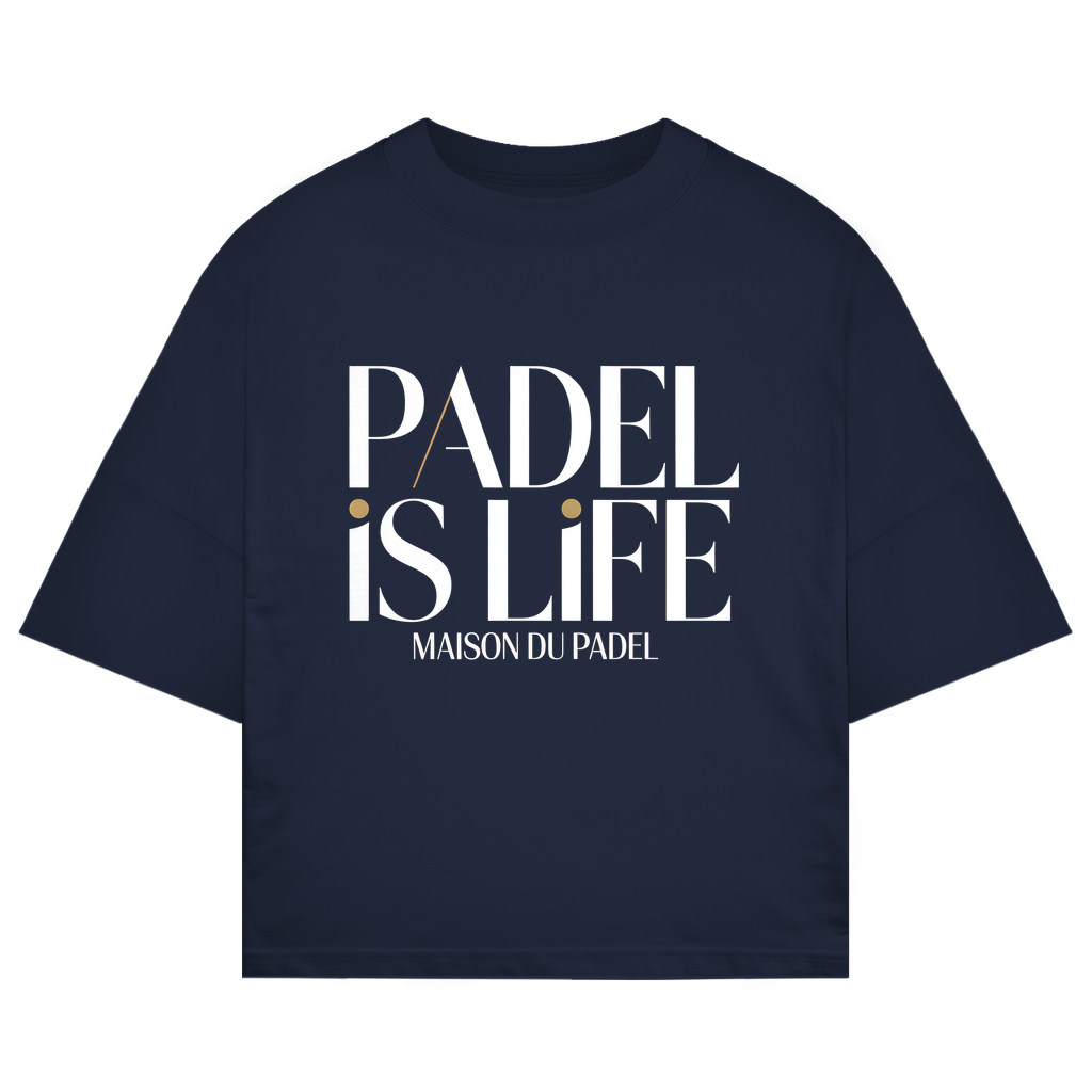 Oversize T-Shirt "Padel is Life" Logo