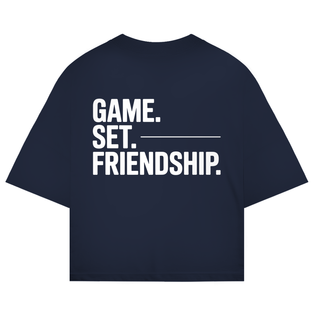 Oversize T-Shirt "Game. Set. Friendship."