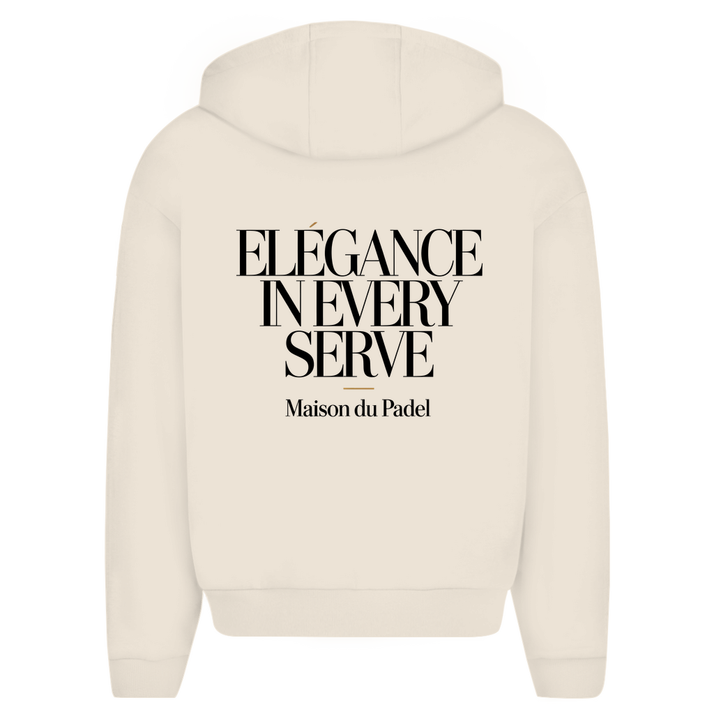 Herren Oversize Zipper Hoodie "Elegance in Every Serve"