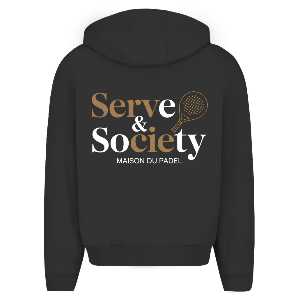 Maison du Padel – Serve & Society Oversized Hoodie backprint