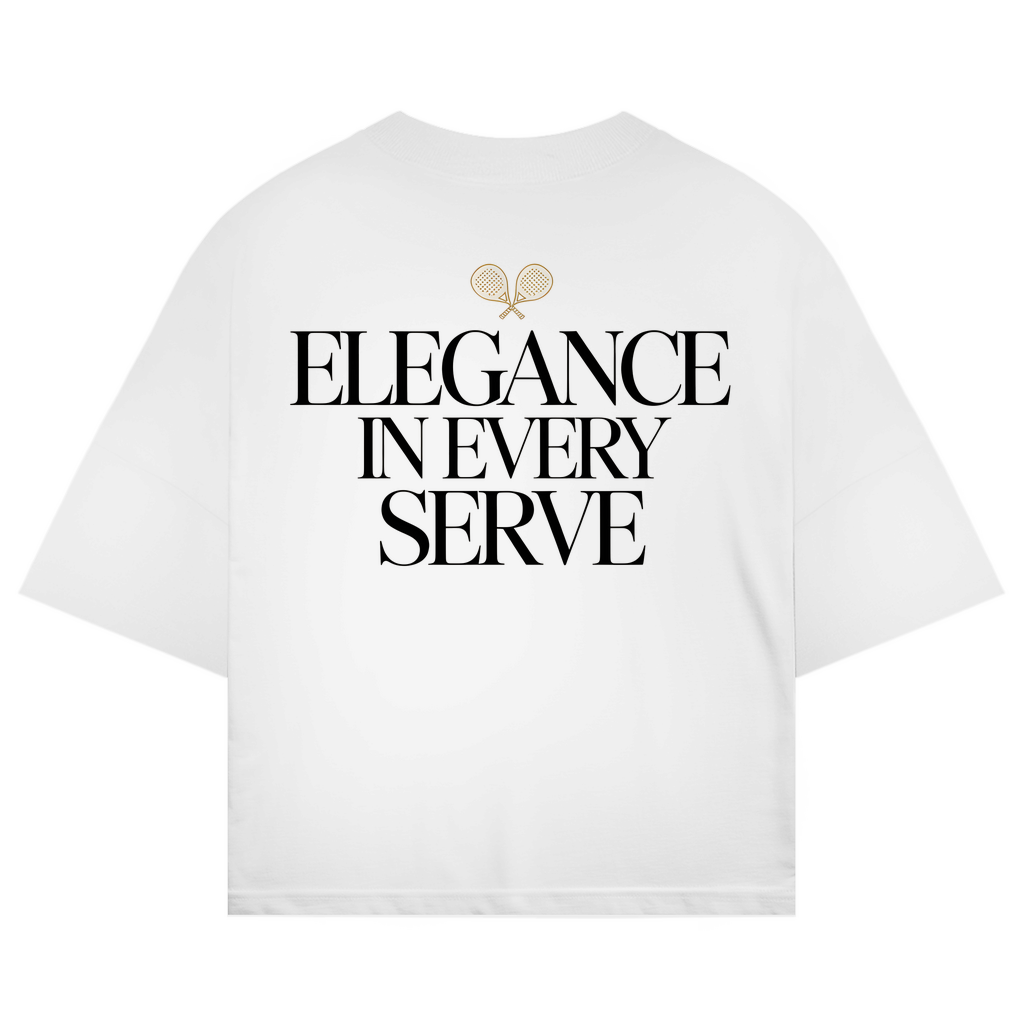 Oversize T-Shirt "Elegance in every Serve"