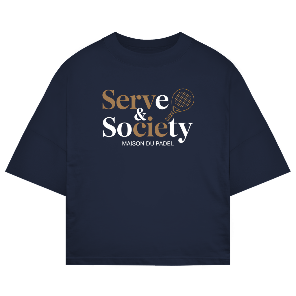 Maison du Padel – Serve & Society Elegance Oversized Tee
