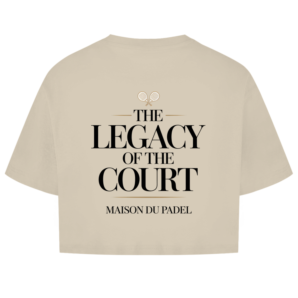 Damen Oversize Crop Top "The Legacy of the Court"