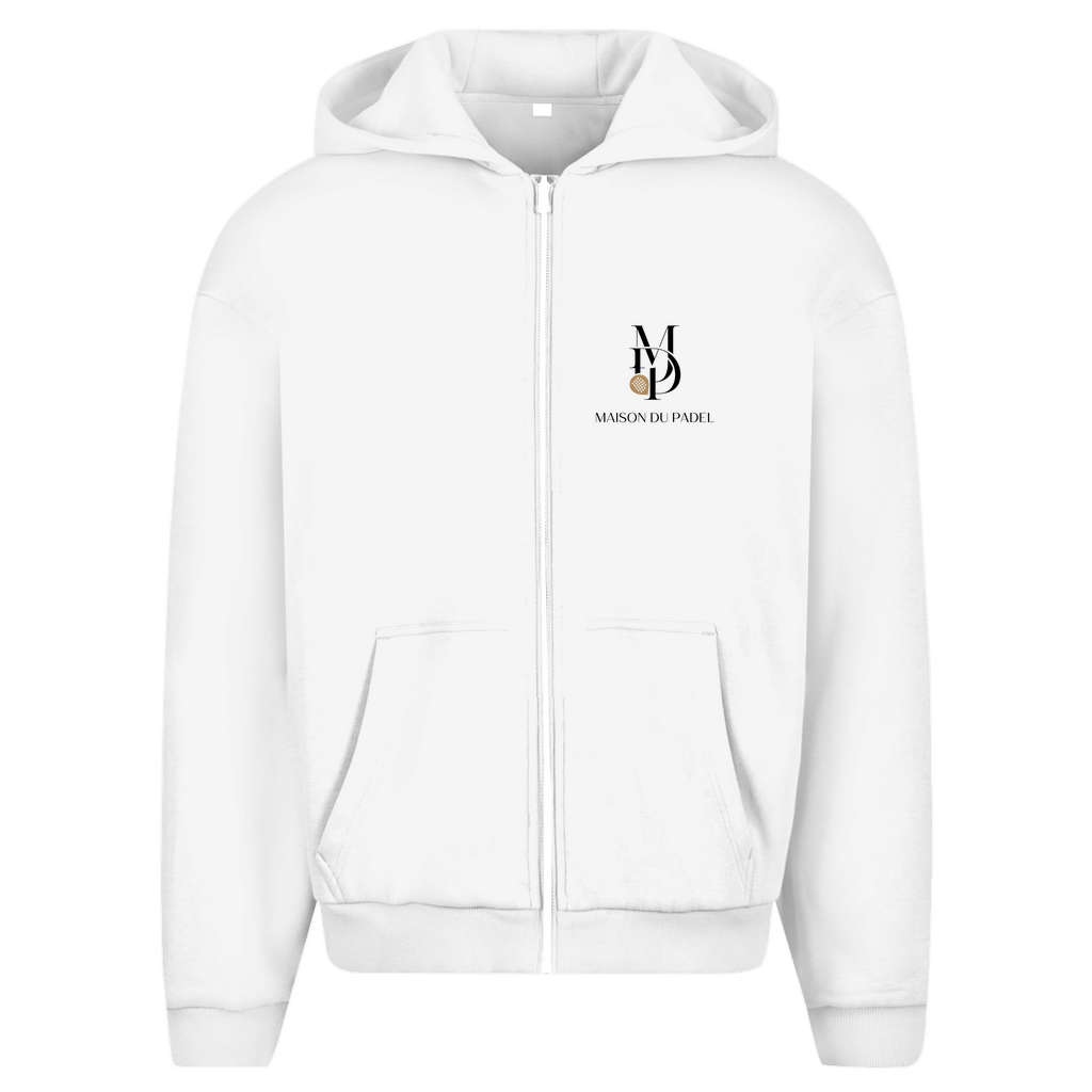 Herren Oversize Zipper Hoodie "Elegance in Every Serve"
