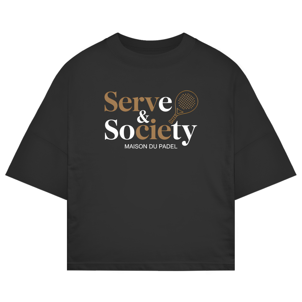 Maison du Padel – Serve & Society Elegance Oversized Tee