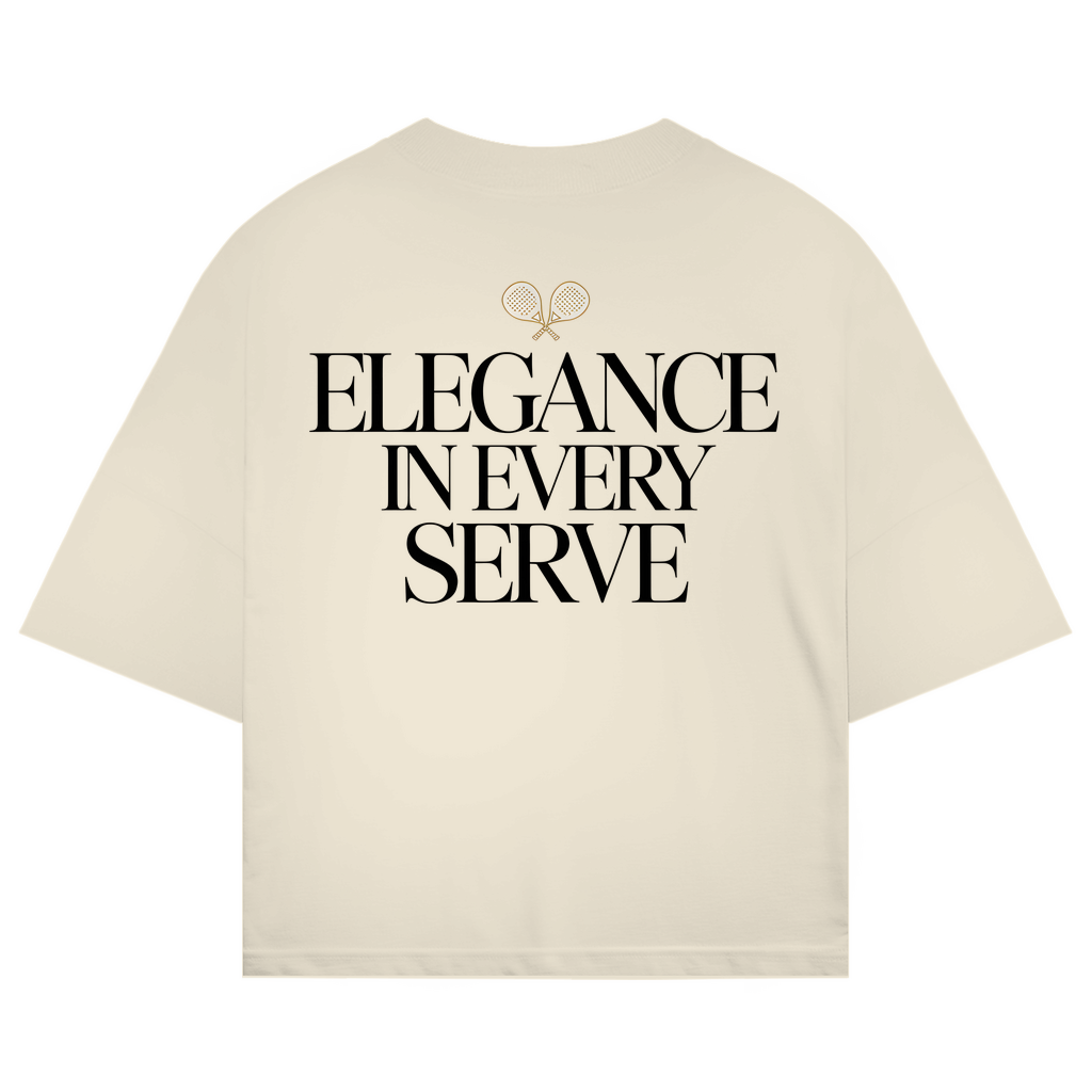 Oversize T-Shirt "Elegance in every Serve"