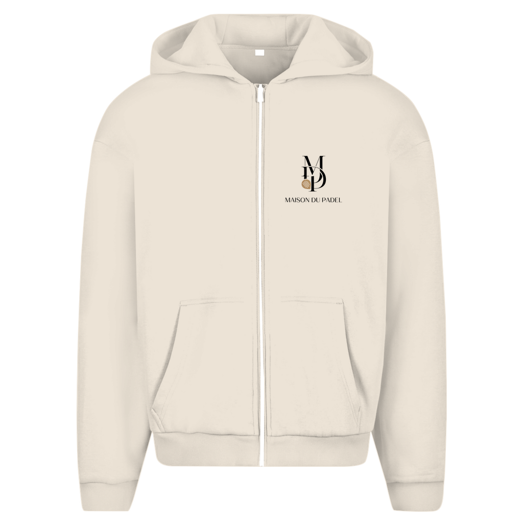 Herren Oversize Zipper Hoodie "Elegance in Every Serve"