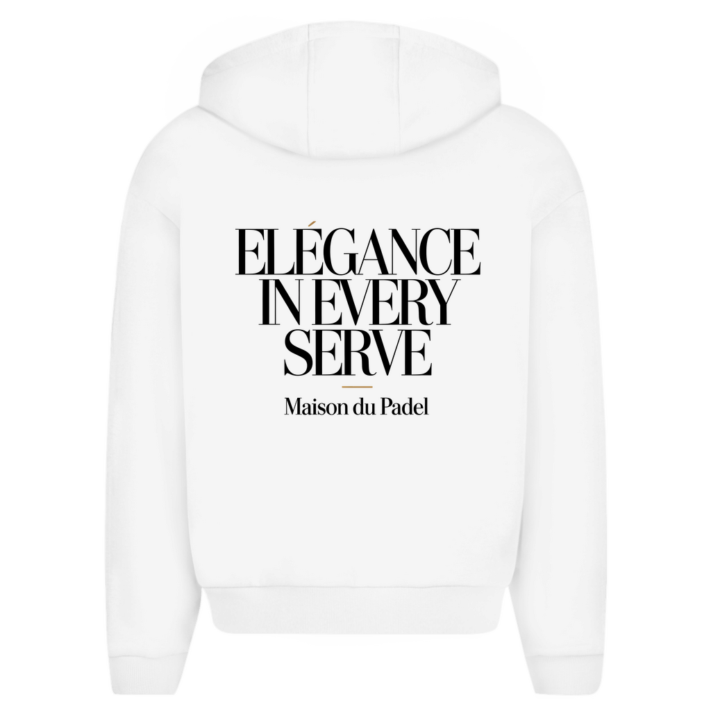Herren Oversize Zipper Hoodie "Elegance in Every Serve"