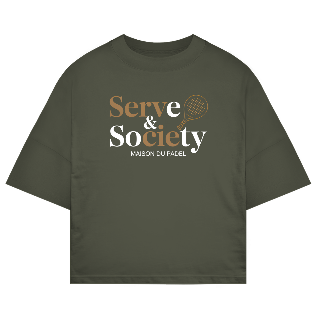 Maison du Padel – Serve & Society Elegance Oversized Tee