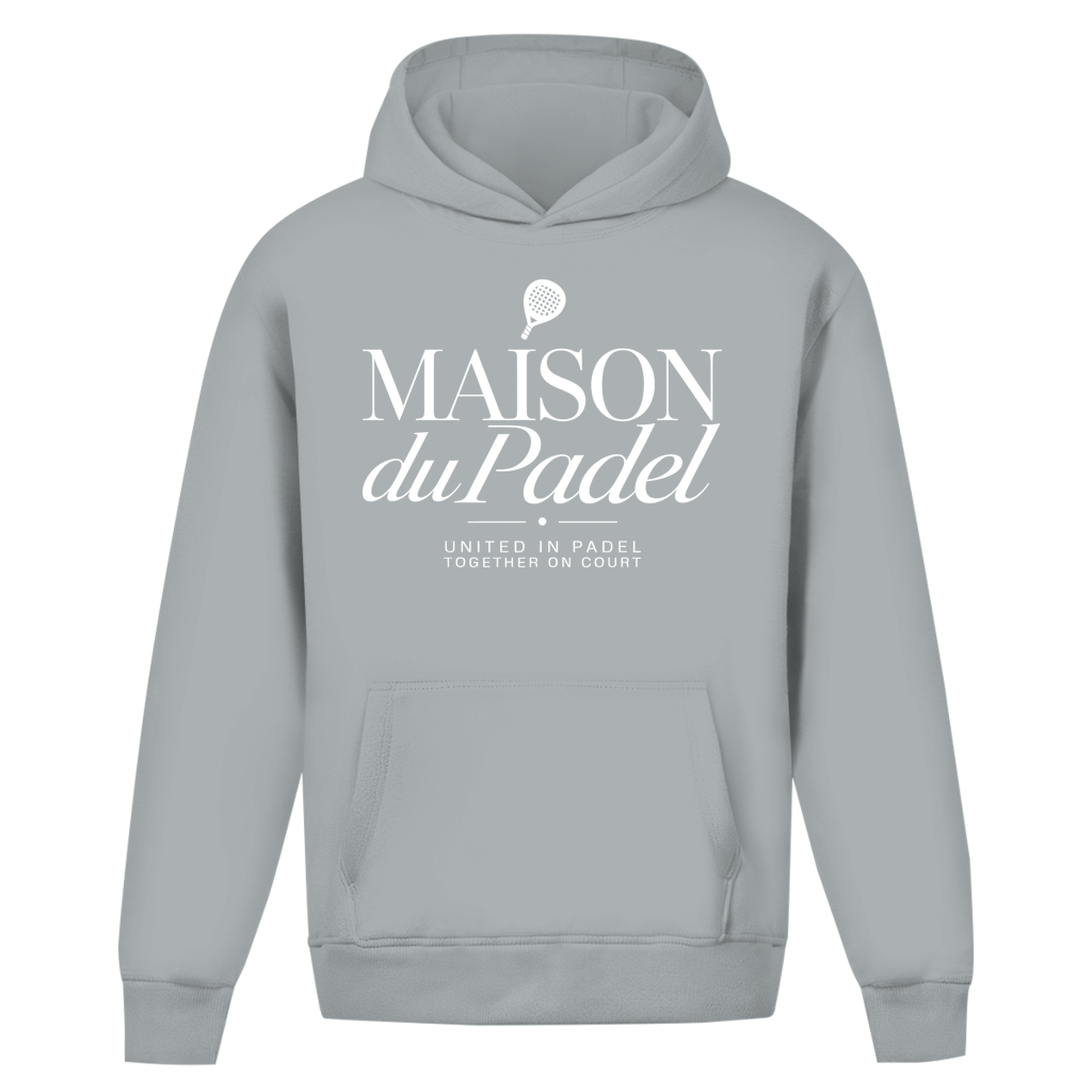 Maison du Padel – Oversize Hoodie Padel Racket Noir Sans Cordon