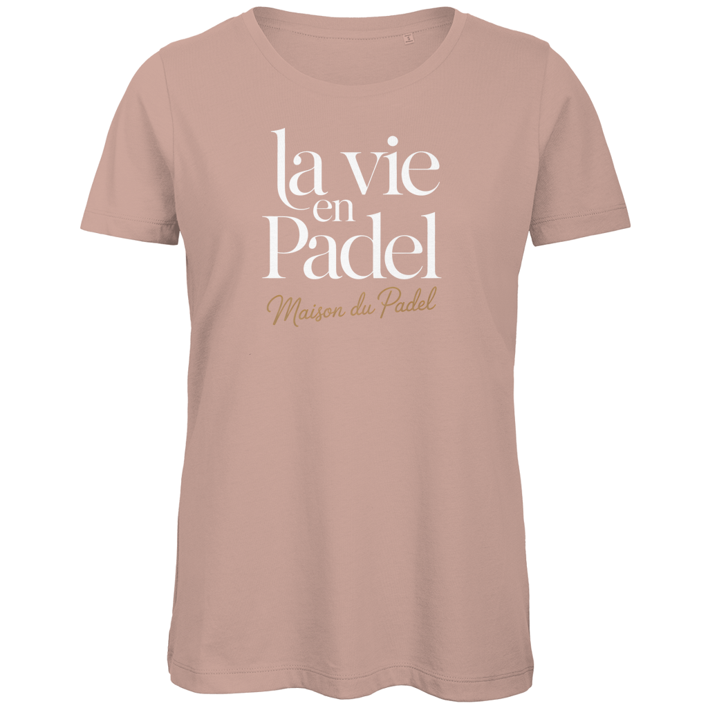 Maison du Padel – Damen Premium Tee La Vie en Padel