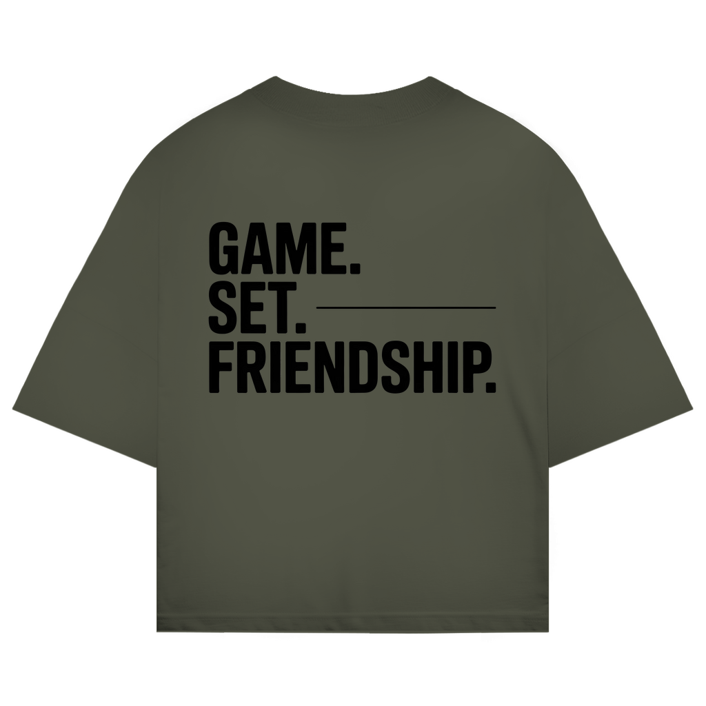 Oversize T-Shirt "Game. Set. Friendship."