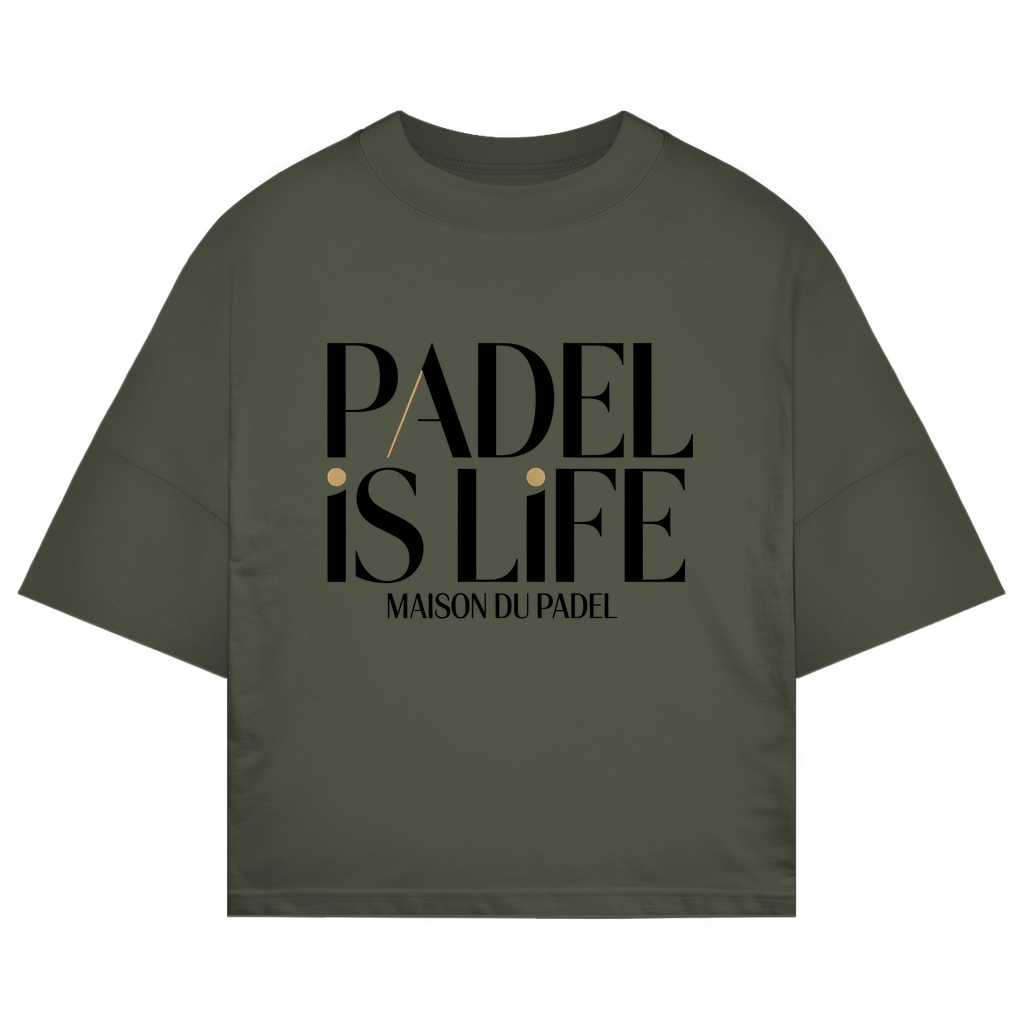 Oversize T-Shirt "Padel is Life" Logo