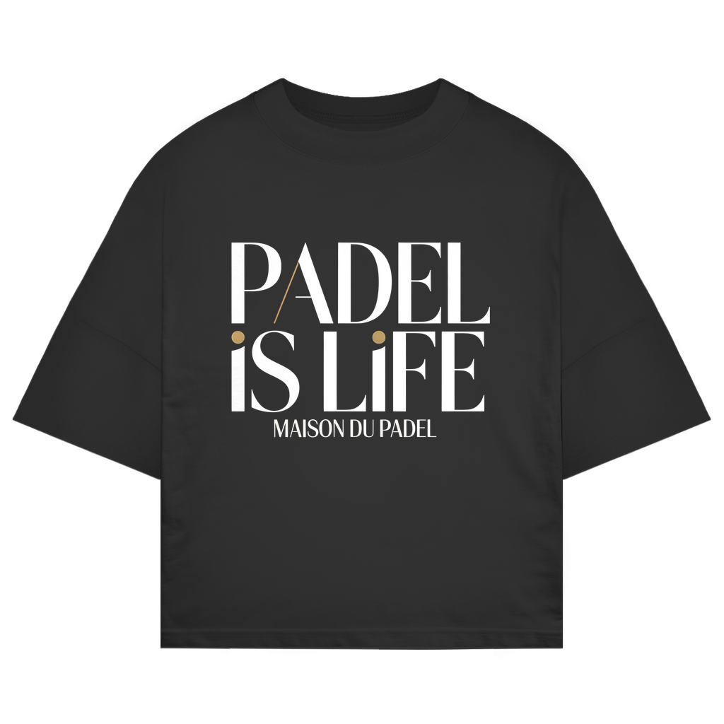 Oversize T-Shirt "Padel is Life" Logo