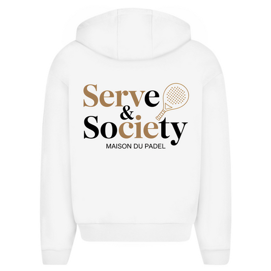 Maison du Padel – Serve & Society Oversized Hoodie backprint