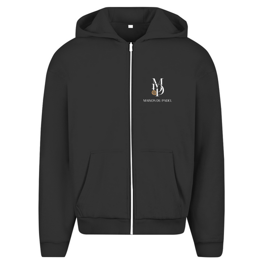 Herren Oversize Zipper Hoodie "Elegance in Every Serve"