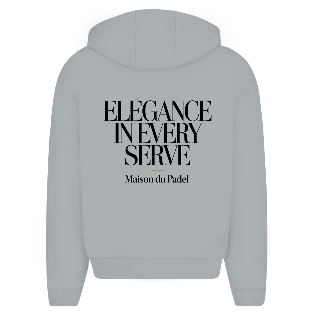 Herren Oversize Zipper Hoodie "Elegance in Every Serve"