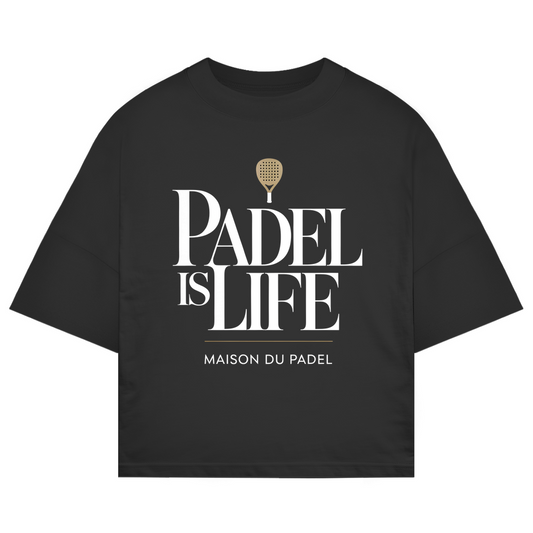 Oversize T-Shirt "Padel is Life" Lifestyle Shirt