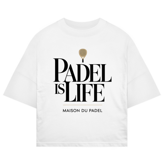 Oversize T-Shirt "Padel is Life" Lifestyle Shirt